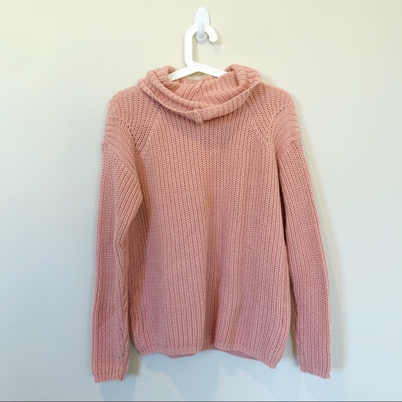 Forever 21 Pink Knit Cowl Neck Sweater - Picture 2 of 3